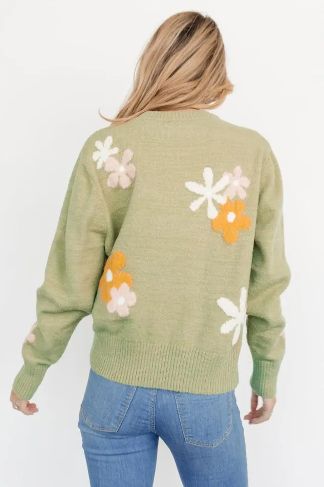 Women Roxy Sweater Sage Flower Baltic Born Sweaters Women Roxy Sweater Sage Flower Baltic Born Sweaters