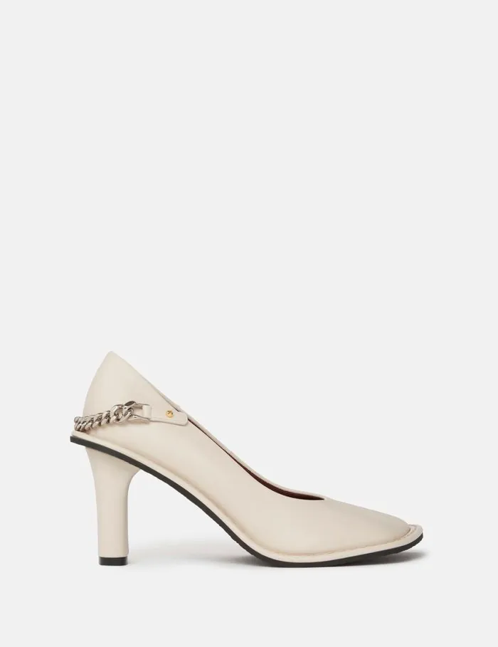 Women Ryder Falabella Chain Heels Pure White Stella McCartney Heels