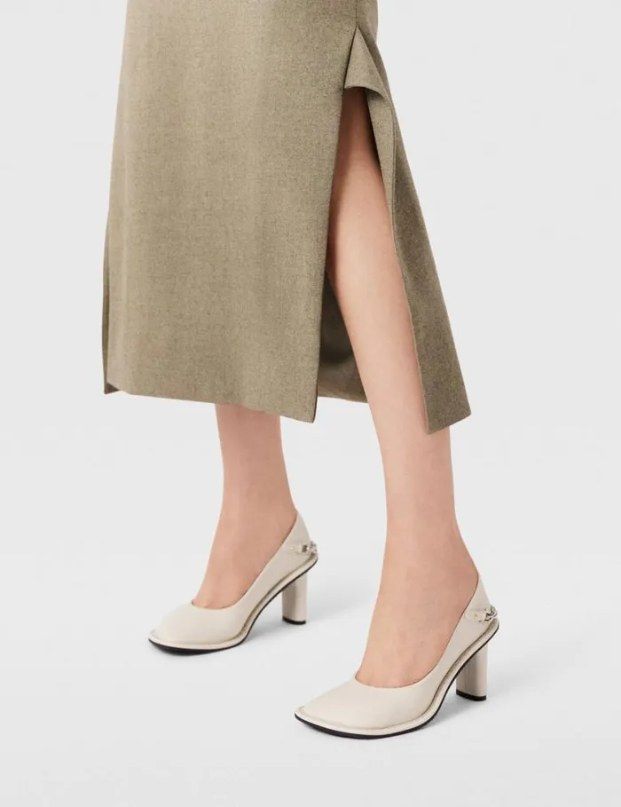 Women Ryder Falabella Chain Heels Pure White Stella McCartney Heels Women Ryder Falabella Chain Heels Pure White Stella McCartney Heels