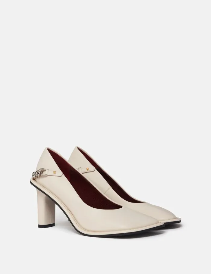 Women Ryder Falabella Chain Heels Pure White Stella McCartney Heels Women Ryder Falabella Chain Heels Pure White Stella McCartney Heels