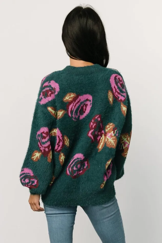 Women Ryder Sweater Jade Multi Floral Baltic Born Sweaters
