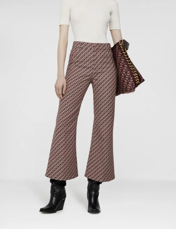 Women SWave Jacquard Tailored Trousers Hazelrose Stella McCartney Tailoring