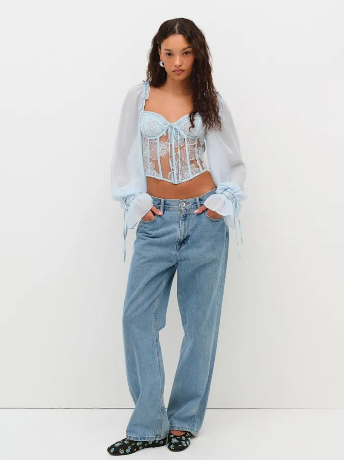 Women Sade Top Light Blue For Love and Lemons Tops