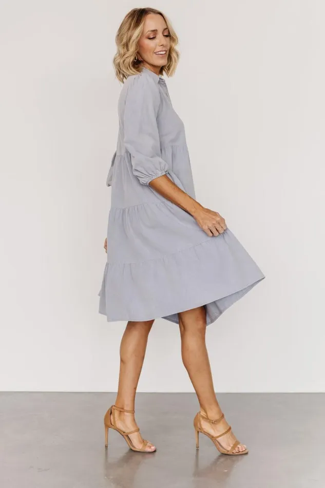 Women Sari Babydoll Dress Light Denim Baltic Born Short Dresses Women Sari Babydoll Dress Light Denim Baltic Born Short Dresses