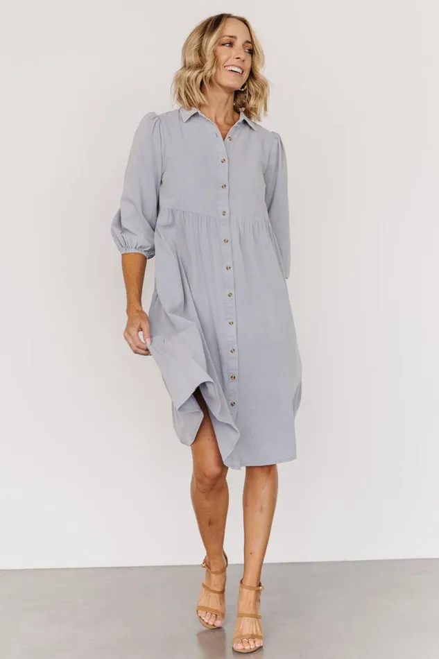 Women Sari Babydoll Dress Light Denim Baltic Born Short Dresses Women Sari Babydoll Dress Light Denim Baltic Born Short Dresses