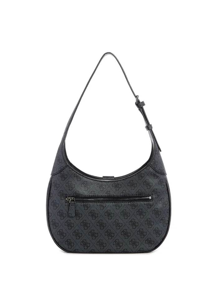 Women Satchel GUESS Black Logo Maimie Hobo Bag Women Satchel GUESS Black Logo Maimie Hobo Bag