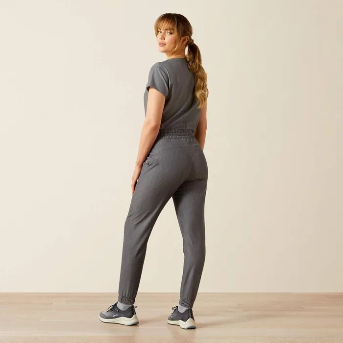 Women Scrubs Ariat Blackwell Cargo Stretch Jogger Scrub Pant Charcoal Grey