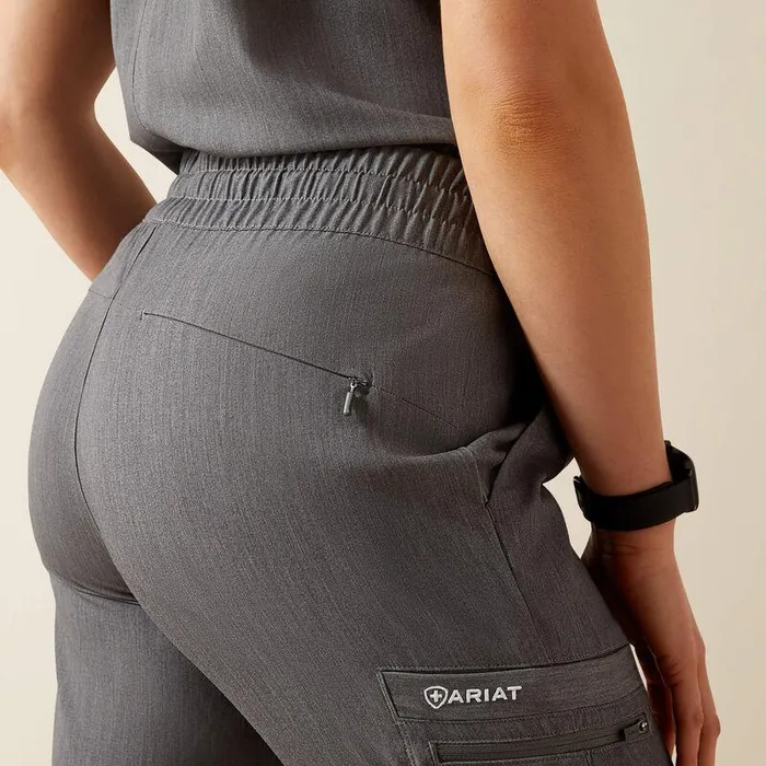 Women Scrubs Ariat Blackwell Cargo Stretch Jogger Scrub Pant Charcoal Grey