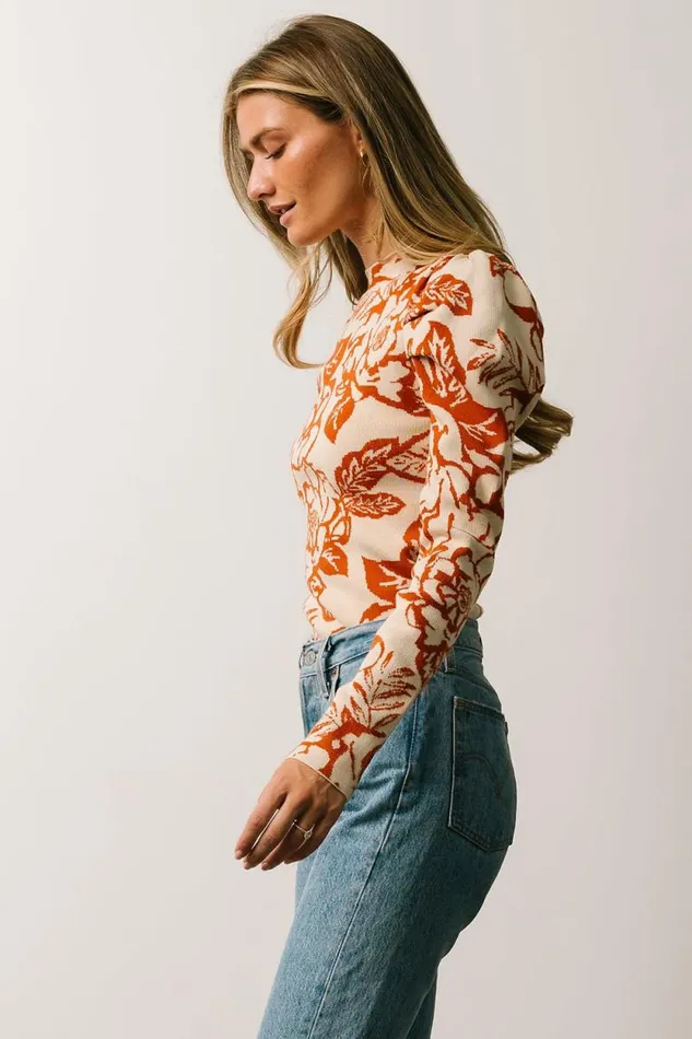 Women Sebastian Sweater Rust Multi Baltic Born Blouses and Shirts