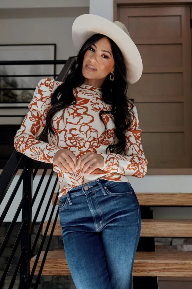 Women Sebastian Sweater Rust Multi Baltic Born Blouses and Shirts