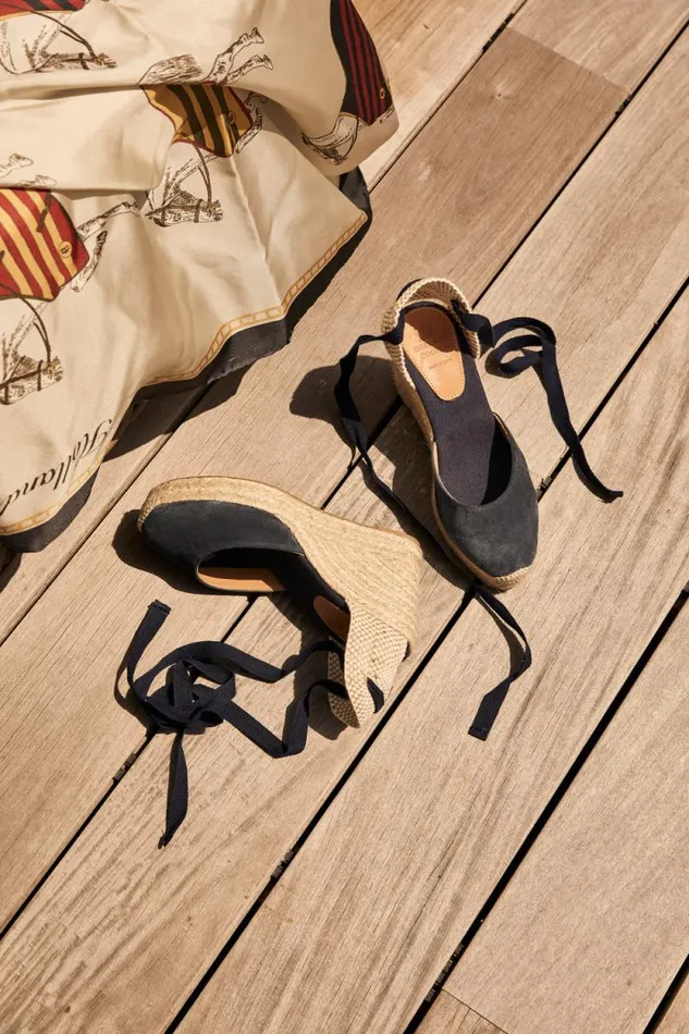 Women Seville Wedge Sandal Navy Holland Cooper Sandals and Slides