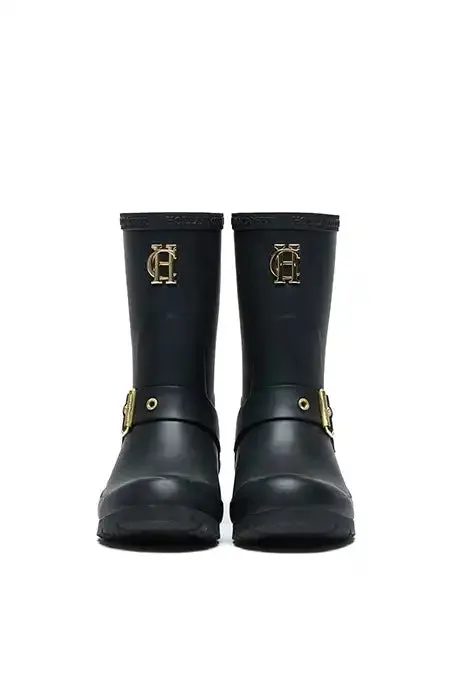 Women Sherpa Lined Chelsea Wellington Matte Black Holland Cooper Wellington Boots