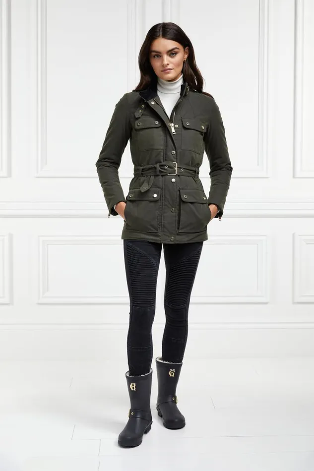 Women Sherpa Lined Chelsea Wellington Matte Black Holland Cooper Wellington Boots