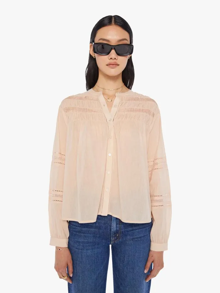 Women Shirts Mother Denim Allie Shirt Sepia