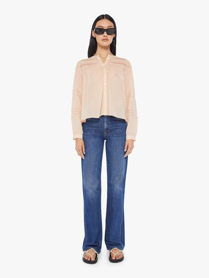 Women Shirts Mother Denim Allie Shirt Sepia