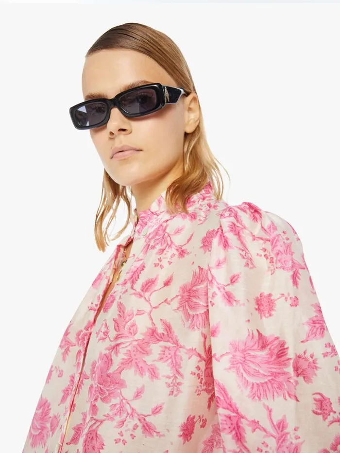 Women Shirts Mother Denim Annabel Shirt Pink Baroque