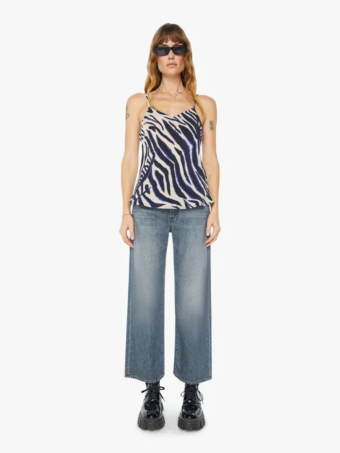 Women Shirts Mother Denim Nuria Slip Top Wild Ecru