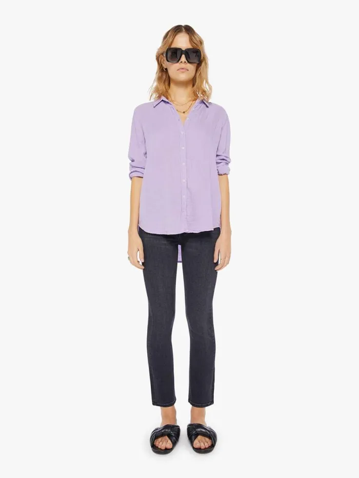 Women Shirts Mother Denim Scout Shirt Viola Purple