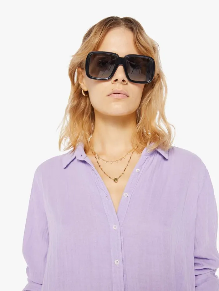 Women Shirts Mother Denim Scout Shirt Viola Purple