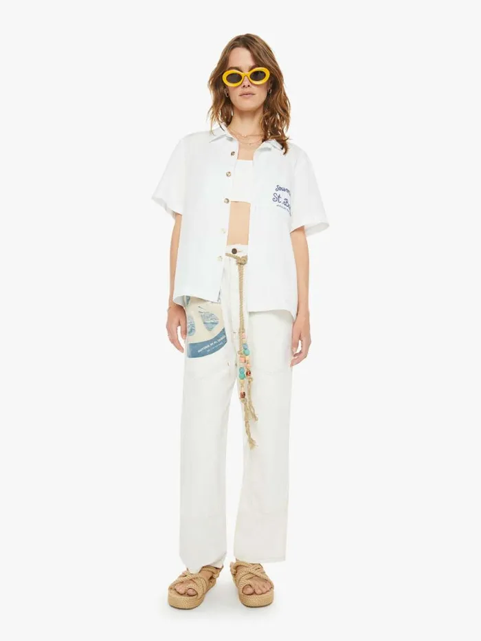Women Shirts Mother Denim St Tropez Shirt Souvenir De St Barth