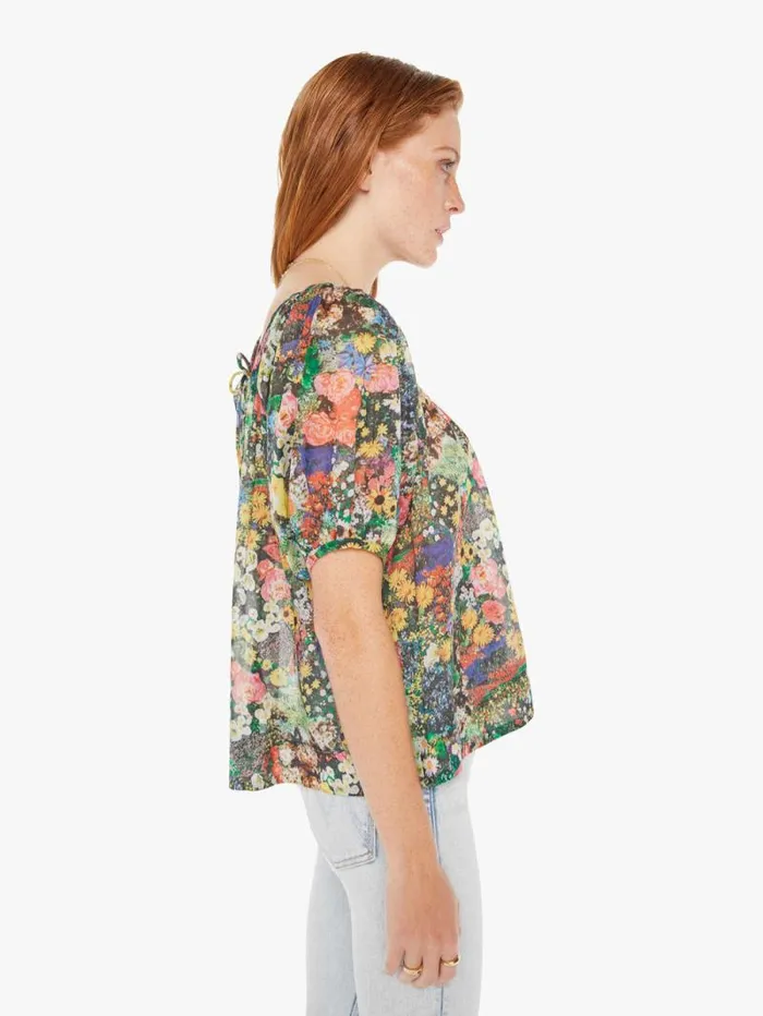 Women Shirts Mother Denim The Garden Party Peasant Black