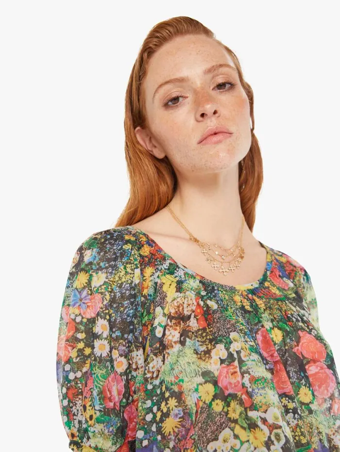 Women Shirts Mother Denim The Garden Party Peasant Black
