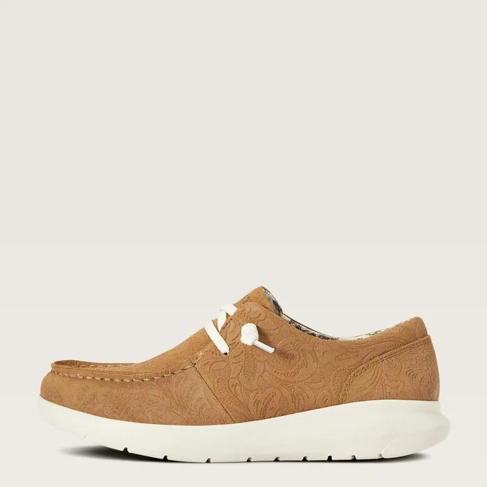 Women Shoes and Sneakers Ariat Hilo Tan Floral Emboss Women Shoes and Sneakers Ariat Hilo Tan Floral Emboss