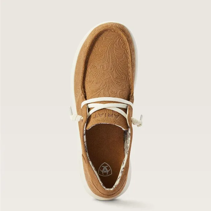 Women Shoes and Sneakers Ariat Hilo Tan Floral Emboss Women Shoes and Sneakers Ariat Hilo Tan Floral Emboss