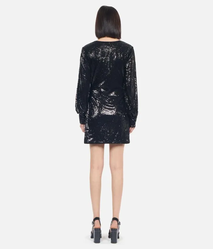 Women Short Black Sequin Dress THE KOOPLES Dresses and Jumpsuits