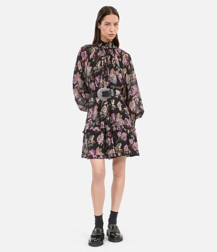 Women Short Floral Print Dress THE KOOPLES Dresses and Jumpsuits