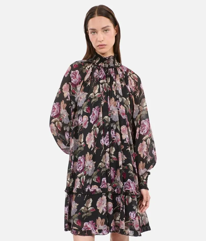 Women Short Floral Print Dress THE KOOPLES Dresses and Jumpsuits