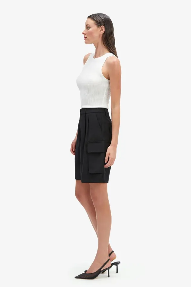 Women Shorts Bardot Blair Tailored Short In Black Black Women Shorts Bardot Blair Tailored Short In Black Black