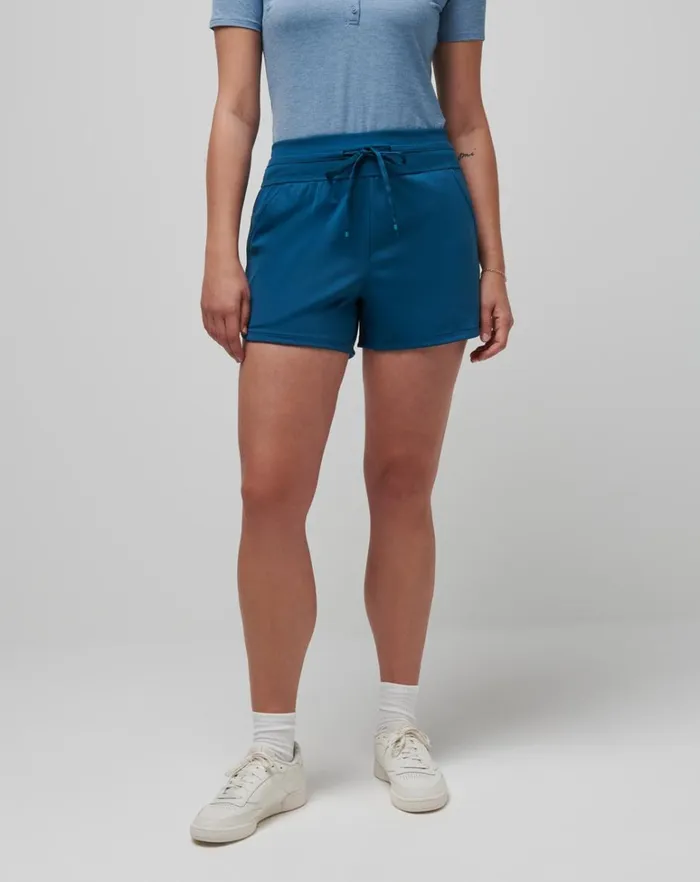 Women Shorts TravisMathew MOVEKNIT TIE SHORT Midnight Women Shorts TravisMathew MOVEKNIT TIE SHORT Midnight