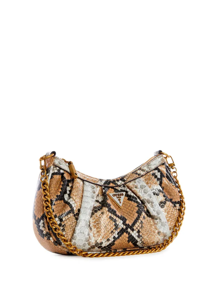 Women Shoulder Bag GUESS Natural Python Mariana Shoulder Bag
