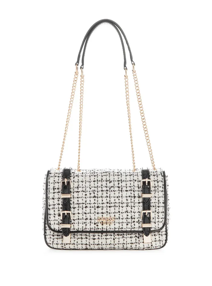 Women Shoulder Bag GUESS White Adam Crossbody Bag