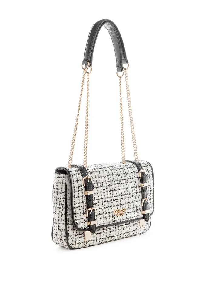 Women Shoulder Bag GUESS White Adam Crossbody Bag