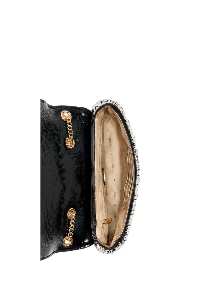 Women Shoulder Bag GUESS White Adam Crossbody Bag
