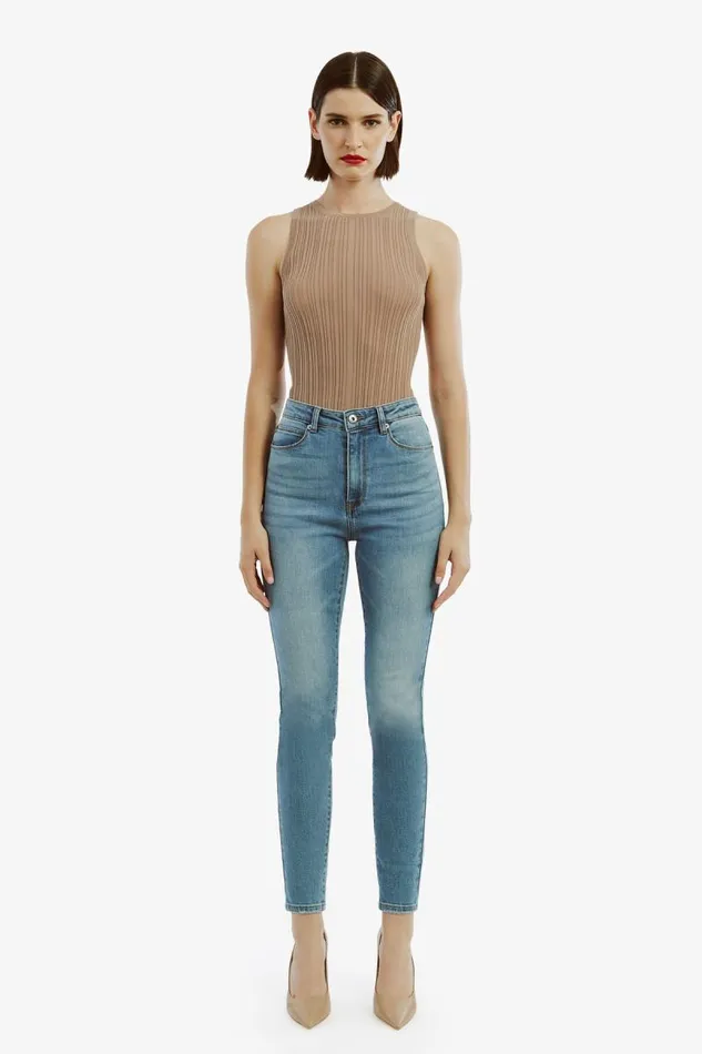 Women Skinny Jean Bardot Khloe Hi Jeans In Dark Denim Dark Denim Women Skinny Jean Bardot Khloe Hi Jeans In Dark Denim Dark Denim