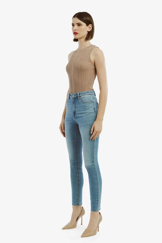 Women Skinny Jean Bardot Khloe Hi Jeans In Dark Denim Dark Denim Women Skinny Jean Bardot Khloe Hi Jeans In Dark Denim Dark Denim