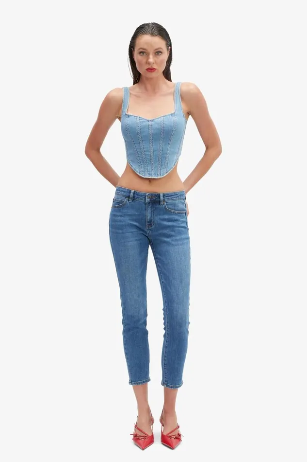 Women Skinny Jean Bardot Knox Skinny Cropped Jeans In Vintage Vintage Women Skinny Jean Bardot Knox Skinny Cropped Jeans In Vintage Vintage