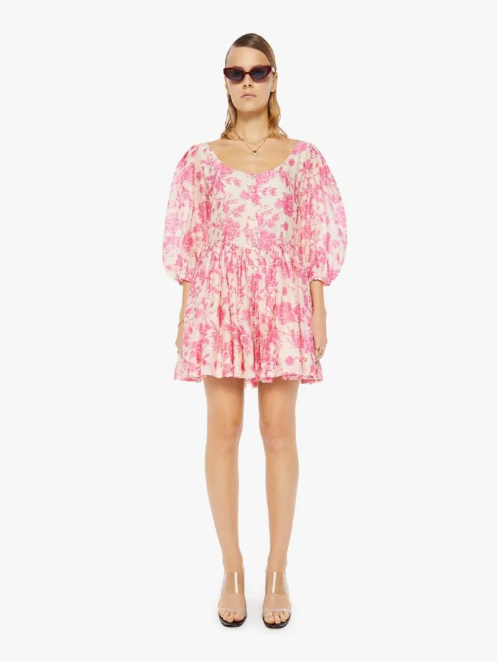 Women Skirts and Dresses Mother Denim Ellah Dress Pink Baroque
