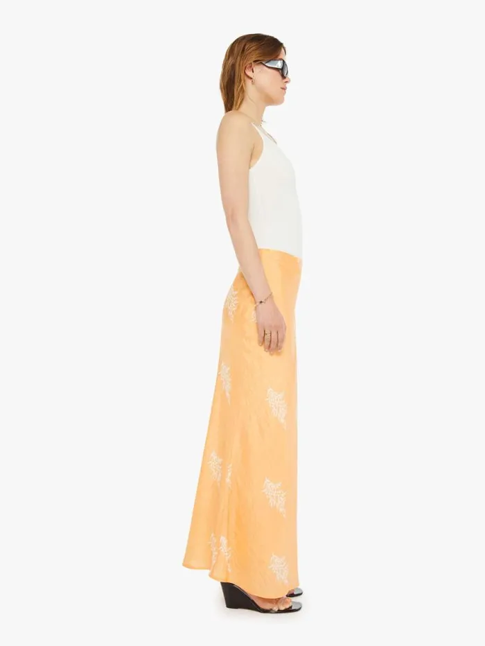 Women Skirts and Dresses Mother Denim Lyra Silk Skirt Hibiscus Rose