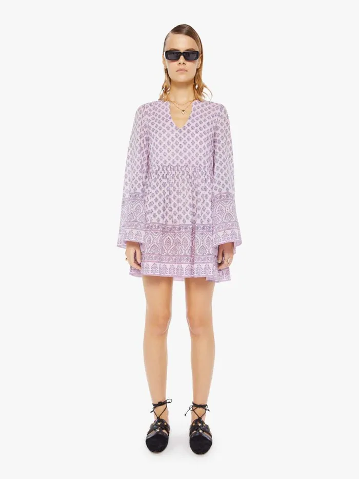 Women Skirts and Dresses Mother Denim Silvie Dress Purple Lilac