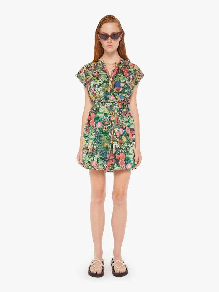 Women Skirts and Dresses Mother Denim The Slow Ride Shirt Dress Black