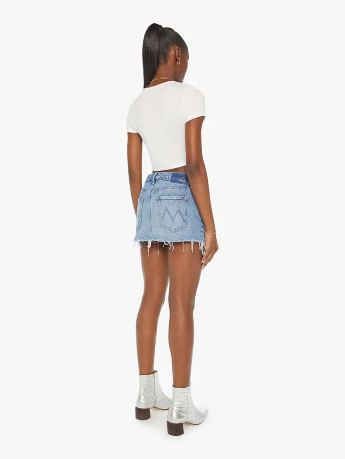 Women Skirts and Dresses Mother Denim The Teeny Tiny Mini Blue navy