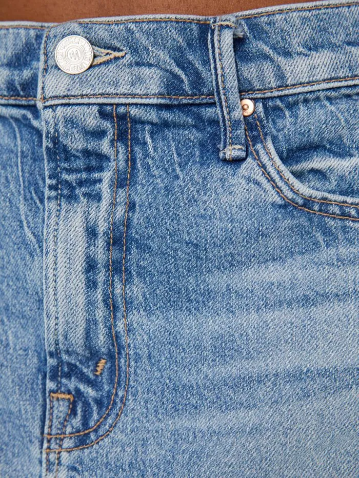 Women Skirts and Dresses Mother Denim The Teeny Tiny Mini Blue navy