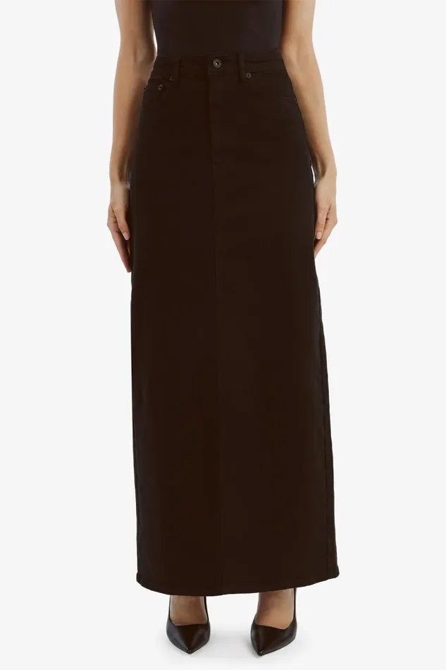 Women Skirts Bardot Evianna Denim Maxi Skirt In Black Black Women Skirts Bardot Evianna Denim Maxi Skirt In Black Black