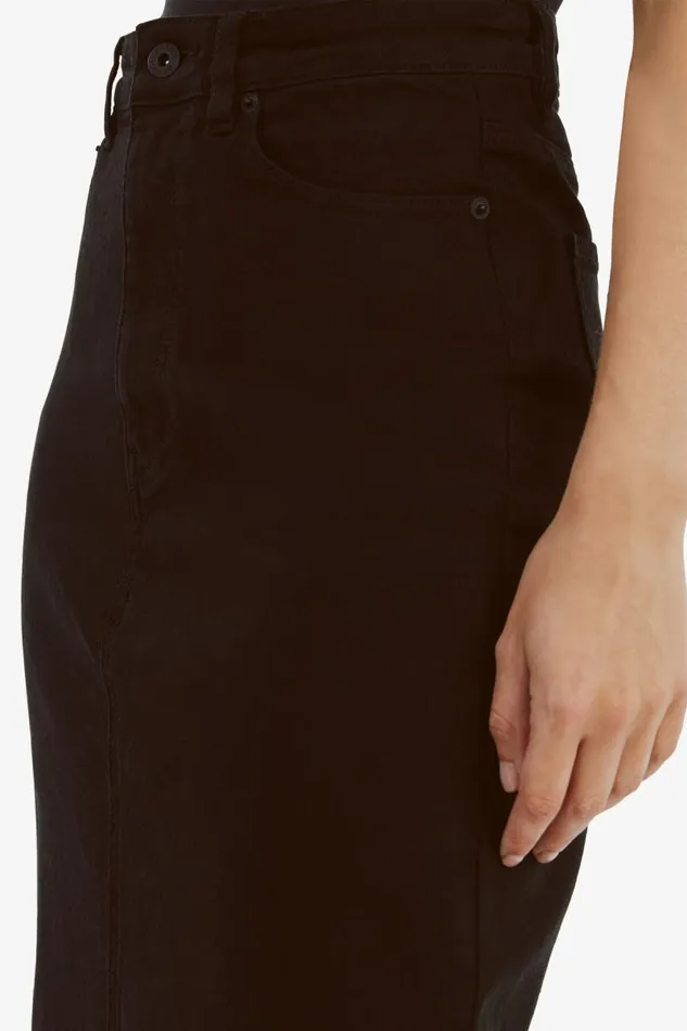 Women Skirts Bardot Evianna Denim Maxi Skirt In Black Black Women Skirts Bardot Evianna Denim Maxi Skirt In Black Black