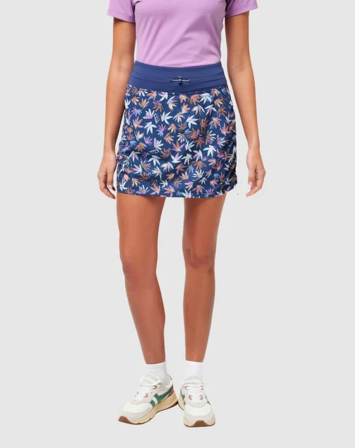 Women Skorts TravisMathew DUNE GRASS TECH WOVEN SKORT Oceana Multi