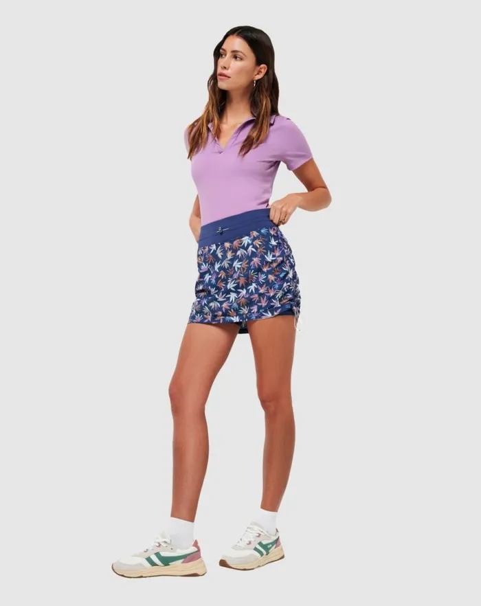 Women Skorts TravisMathew DUNE GRASS TECH WOVEN SKORT Oceana Multi